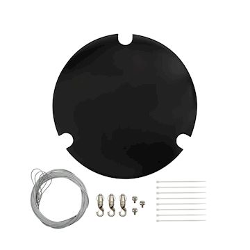 Kit de montage Shure Gripple, MXA901 rond, noir