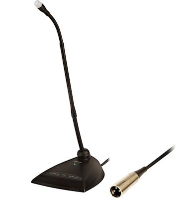 Base de bureau Shure Attached, interrupteur programmable, câ