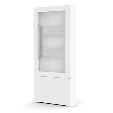 Chief Impact Floor Standing Kiosk – Portrait 55” White