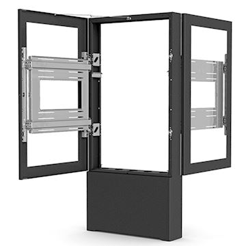 Chief Impact Floor Standing Kiosk – B2B Portrait 55” Black