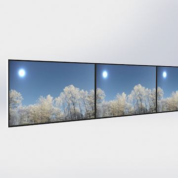 HI_ND Videorow, Paysage, 3x32", Samsung 32"