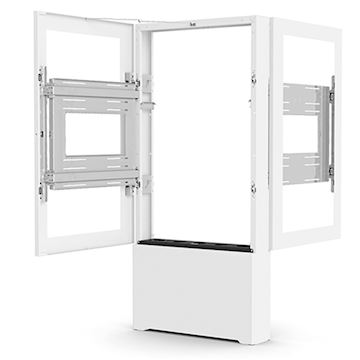Chief Impact Floor Standing Kiosk – B2B Portrait 55” White