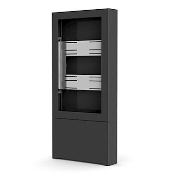 Chief Impact Floor Standing Kiosk – Portrait 55” Black