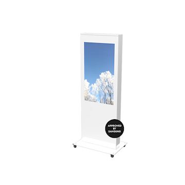 Hi-Nd Standard totem 43", 5mm plexi Portrait White