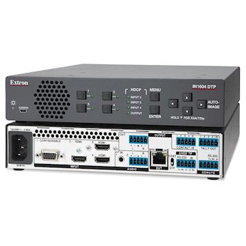 Extron IN1604 4 ingangs scaler met DTP-uitgang