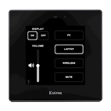 Extron MLC Plus 400 touchscreen, Zwart