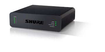 Interface réseau audio Dante 4 canaux Shure avec entrées blo