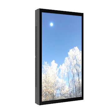 Hi-Nd Outdoor wall case 55", Landsc/Portrait Black