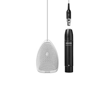 Microphone cardioïde à condensateur Shure, avec préampli en