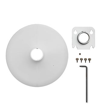 Kit de montage sur poteau 1,5", MXA901 rond, blanc