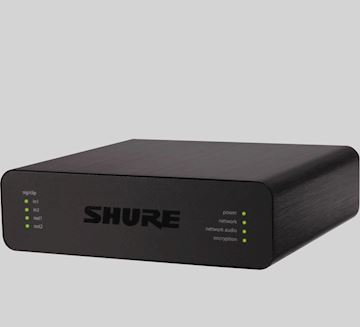 Interface réseau audio Dante Shure 2 canaux avec entrées/sor
