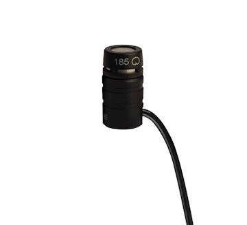 Micro-cravate Shure, cardioïde, avec préampli. noir