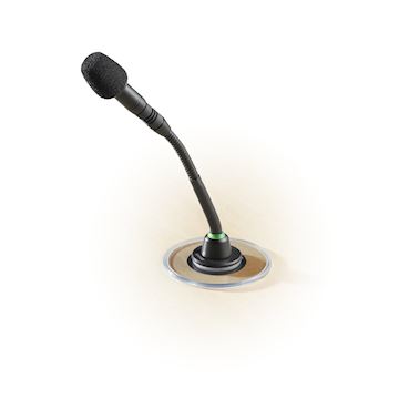 Bouton de coupure du son programmable Shure, compatible avec