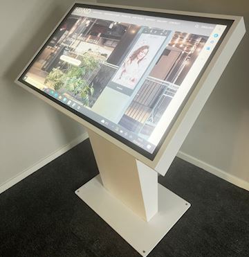 Hi-Nd Floorstand 43", ELO Touch screen, Landscape - wit