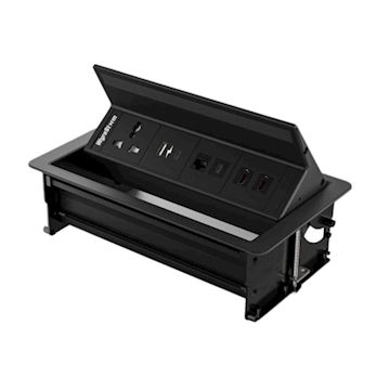 Wyrestorm Flip Up In-Desk Connectivity with Power