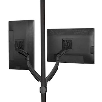Chief KONTOUR™ K1 SERIES DUAL DISPLAY POLE MNT - zwart