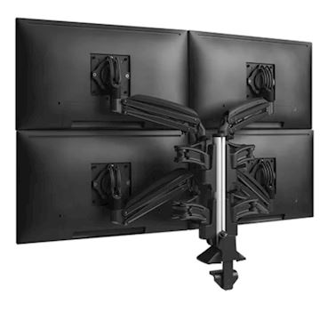 Chief KX CLMN DESK MNT QUAD 2L ARMS - zwart